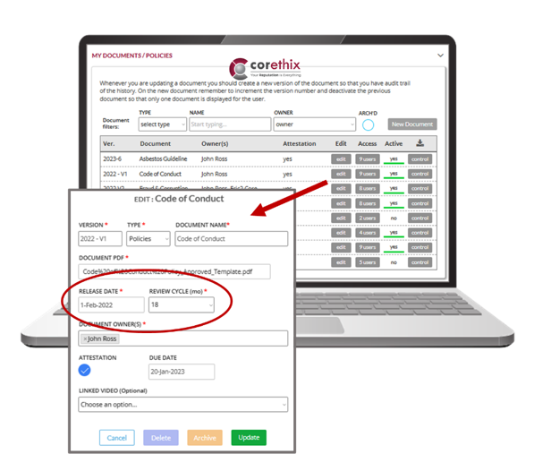 Tracking of Policy Attestation Experts